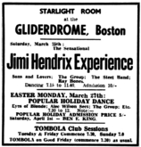 Jimi Hendrix / Sons And Lovers / The Group / The Steel Band / Ray Bones on Mar 25, 1967 [908-small]