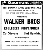 The Walker Brothers / Englebert humperdink / Cat Stevens / Jimi Hendrix on Apr 23, 1967 [945-small]