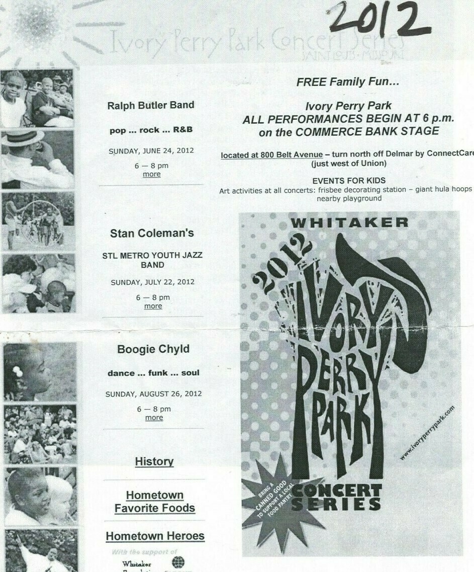 Concert History of Ivory Perry Park St. Louis, Missouri, United States