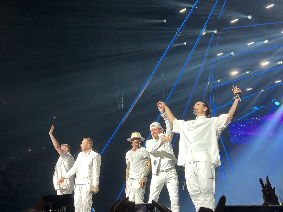  Oct 09, 2022: Backstreet Boys at Ziggo Dome Amsterdam, North Holland Illustration 