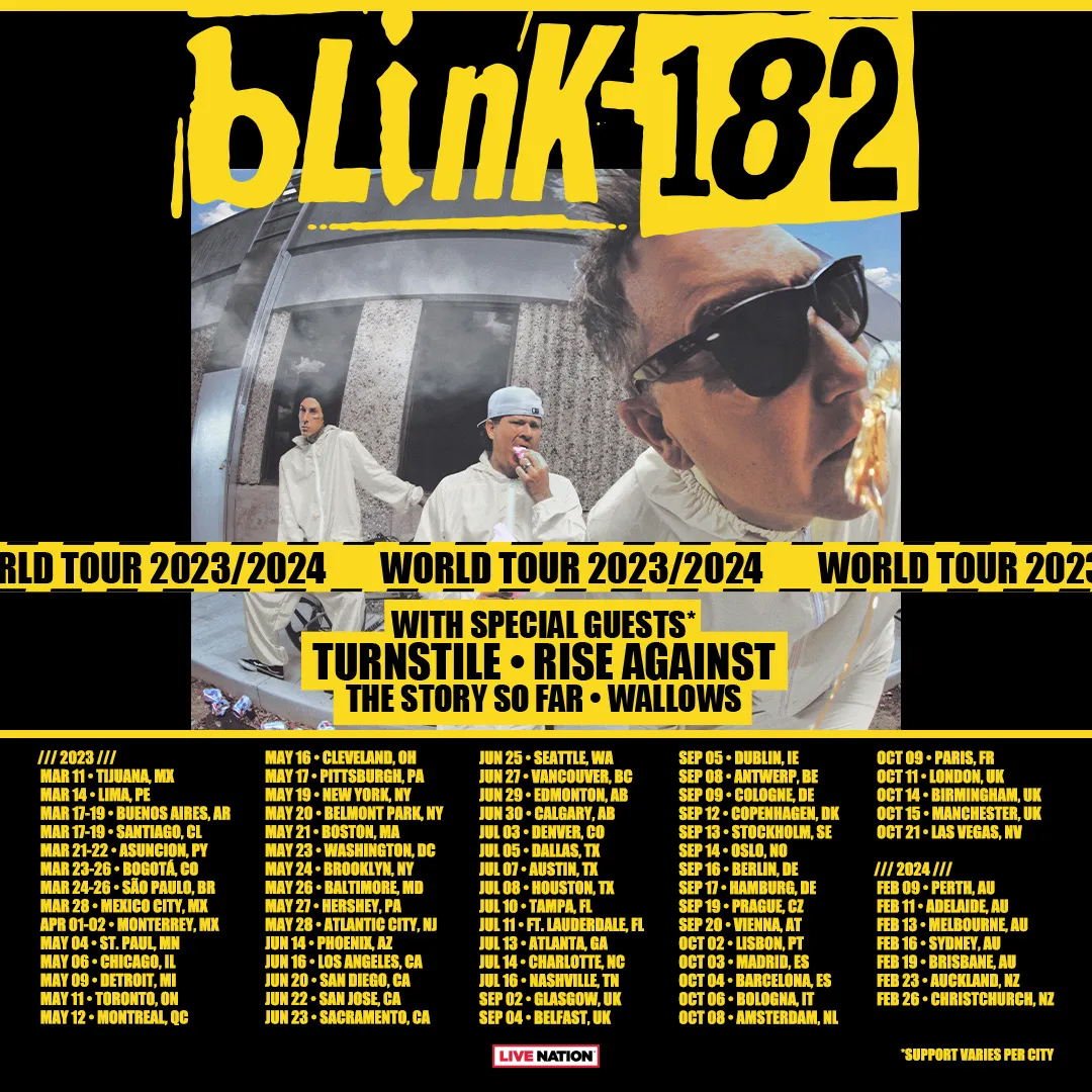 blink 182 tour tickets