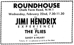 Jimi Hendrix / The Flies / Sandy & Hillary on Feb 22, 1967 [191-small]