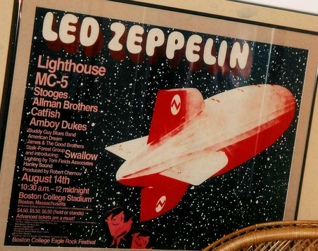 Aug 14, 1970 Led Zeppelin / Allman Brothers Band / The Amboy Dukes / The Stooges / Mitch Ryder