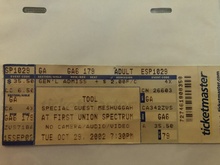 Tool / Meshuggah on Oct 29, 2002 [070-small]