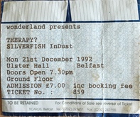 Therapy? / Silverfish / Indust on Dec 21, 1992 [264-small]
