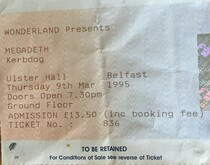Megadeth / Kerbdog / Corrosion Of Conformity on Mar 9, 1995 [275-small]
