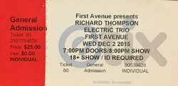 The Richard Thompson Electric Trio / Richard Thompson on Dec 2, 2015 [793-small]
