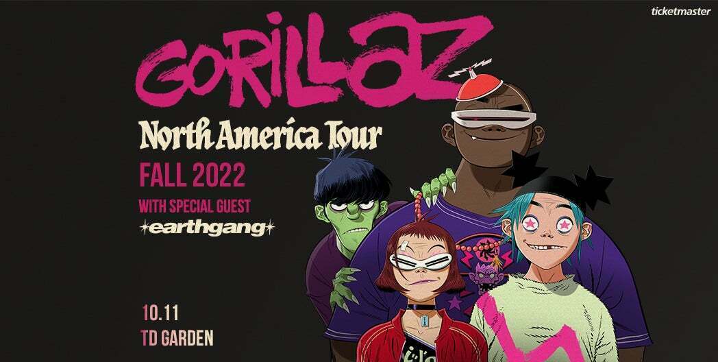 Oct 11, 2022 Gorillaz / Earth Gang at TD Garden Boston, Massachusetts