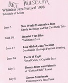New World Harmonica Jazz (Sandy Weltman & the Carolbeth Trio) / Quartet Tres Bien / Lisa Michel  / Pieces of Eight / Jimmy Jones & Friend  / Groove Merchants on Jun 3, 1998 [342-small]