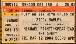 Ziggy Marley / Michael Franti & Spearhead on Mar 12, 2004 [324-small]
