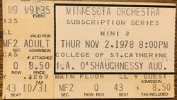 Minnesota Orchestra on Nov 2, 1978 [328-small]