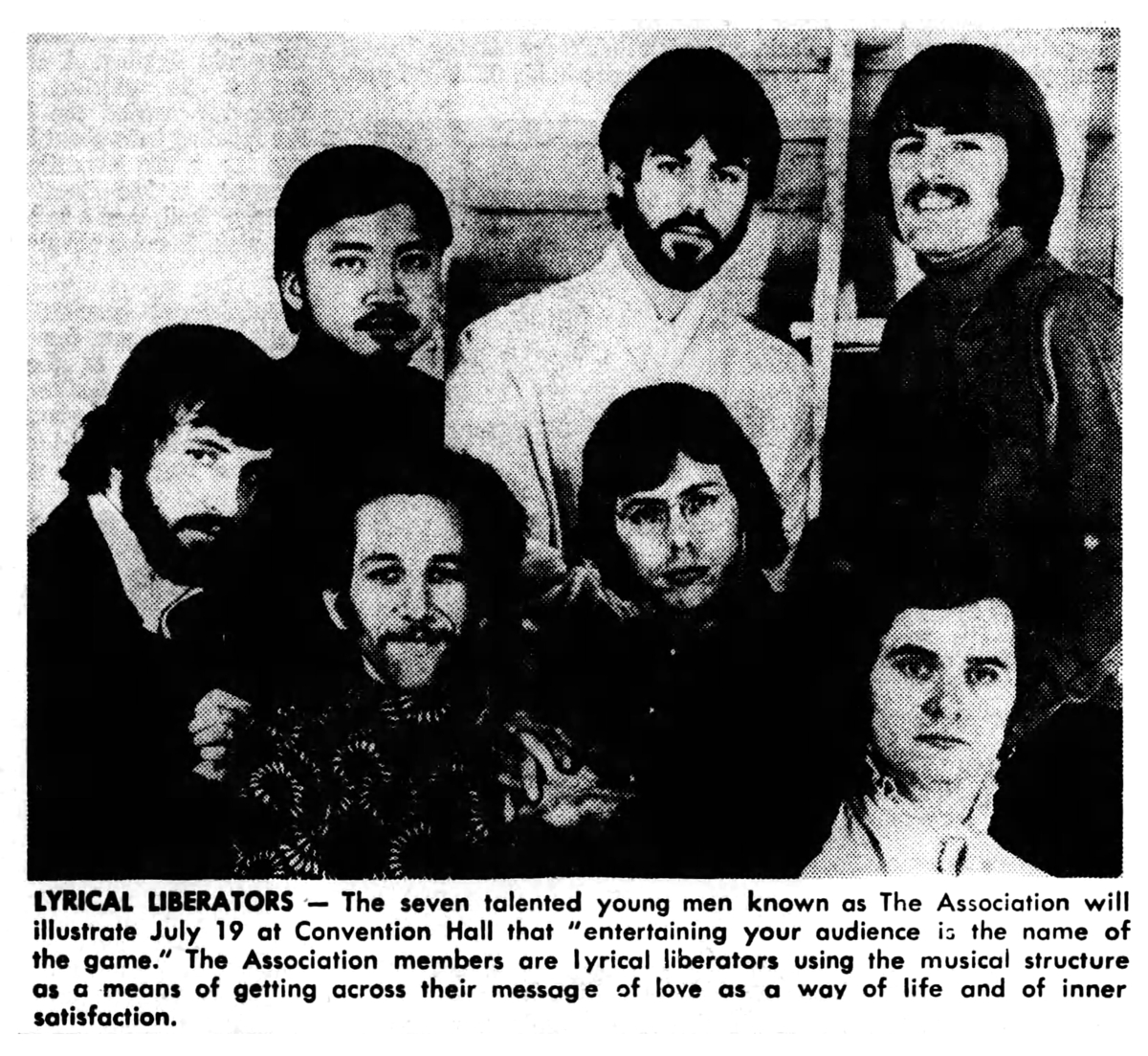 The Association's 1969 Concert & Tour History Concert Archives