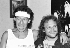 Van Halen _ Alex Van Halen & Michael Anthony , tags: Van Halen, Tampa, Florida, United States, Tampa Stadium - Scorpions / Van Halen / Metallica / Kingdom Come / Dokken on Jun 5, 1988 [336-small]