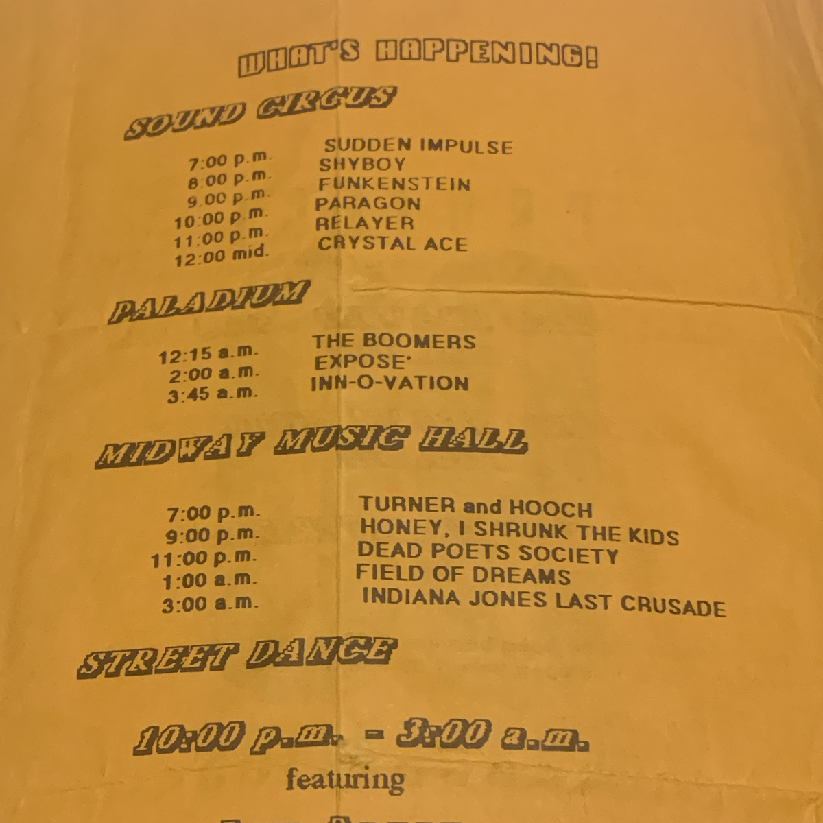 Jun 02, 1990: Exposé at Carowinds Paladium Charlotte, North Carolina