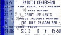 Jerry Lee Lewis / Fats Domino on Jul 25, 1986 [941-small]