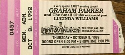 Graham Parker / Lucinda Willams on Oct 8, 1992 [667-small]