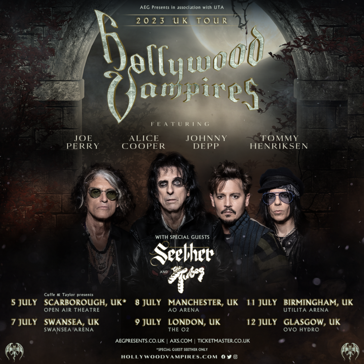 Hollywood Vampires Concert & Tour History (Updated for 2022 2023