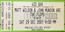 The Flops Feat. John Munson & Matt Wilson on Dec 29, 2001 [943-small]
