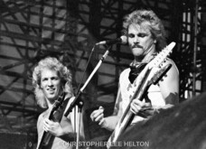 The Scorpions _ Francis Buchholz & Rudolf Schenker, tags: Scorpions, Tampa, Florida, United States, Tampa Stadium - Scorpions / Van Halen / Metallica / Kingdom Come / Dokken on Jun 5, 1988 [259-small]