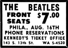 The Beatles / The Cyrkle / The Ronettes / Bobby Hebb / The Remains on Aug 16, 1966 [635-small]