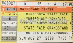 "Weird Al" Yankovic / Tonic Sol-Fa on Aug 27, 2000 [684-small]