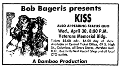 KISS / Status Quo on Apr 30, 1975 [843-small]