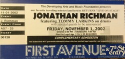 Jonathan Richman / Dylan Hicks / Nick Luca Trio on Nov 1, 2002 [846-small]