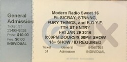 Sicbay / STNNNG / Fury Things / B.O.Y.F. on Jan 29, 2016 [858-small]