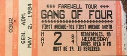 Gang Of Four on May 2, 1984 [964-small]