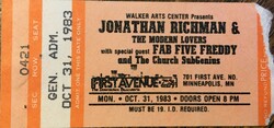 Jonathan Richman / Fab Five Freddy on Oct 31, 1983 [969-small]