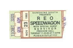 REO Speedwagon / Survivor on Nov 23, 1982 [247-small]