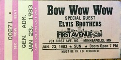 Bow Wow Wow / Elvis Brothers on Jan 23, 1983 [577-small]