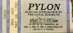 Pylon / The Loyal Subjects on May 18, 1983 [583-small]