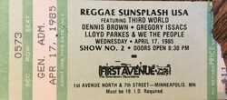 Third World / Dennis Brown / Gregory Isaacs / Lloyd Parkes & We The People on Apr 17, 1985 [605-small]
