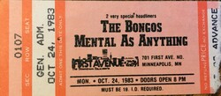 The Bongos / Mental as Anything on Oct 24, 1983 [613-small]