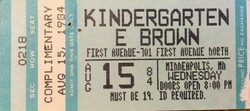 Kindergarten / E Brown on Aug 15, 1984 [618-small]