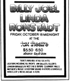 Billy Joel / Linda Ronstadt on Oct 18, 1974 [705-small]