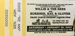Willie & The Bees / Koerner, Ray & Glover / Front Porch Swingin' Liquor Pigs on Jan 26, 2002 [767-small]