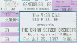 It's my ticket stub - NOT yours!, The Glenmont Popes / Brian Setzer Orchestra on Jul 25, 1997 [882-small]
