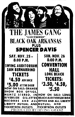 James Gang / Black Oak Arkansas / Spencer Davis on Nov 26, 1972 [402-small]