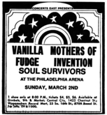 Frank Zappa / The Mothers Of Invention / Vanilla Fudge / the soul survivors on Mar 2, 1969 [147-small]