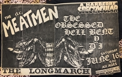 From the collection of Anthony Allen Begnal , YDI / The Obsessed / Meatmen / Hellbent on Jun 16, 1984 [807-small]
