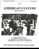 tags: Gig Poster - Lazer Bullet / American Culture / Rei Deora / Masque on Nov 4, 2022 [863-small]