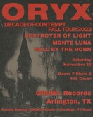 Oryx / Destroyer of Light / Monte Luna / Bull by the Horn on Nov 26, 2022 [031-small]