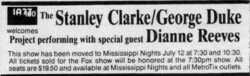 The Stanley Clark /  George Duke Project  / Dianne Reeves on Jul 12, 1990 [379-small]