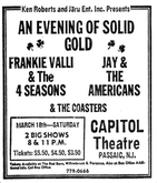 Frankie Valli & The Four Seasons / Jay & The Americans / the coasters on Mar 18, 1972 [709-small]