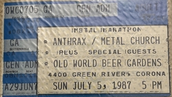 Anthrax / Metal Church / Testament on Jul 5, 1987 [954-small]