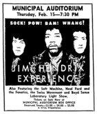 Jimi Hendrix / Soft Machine / Neal Ford & The Fanatics / Swiss Movement on Feb 15, 1968 [657-small]