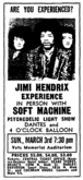 Jimi Hendrix / Soft Machine / Dantes / 4 O'Clock Balloon on Mar 3, 1968 [088-small]