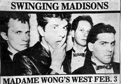Swinging Madisons / Gleaming Spires / The View / The Telefons on Feb 3, 1984 [110-small]